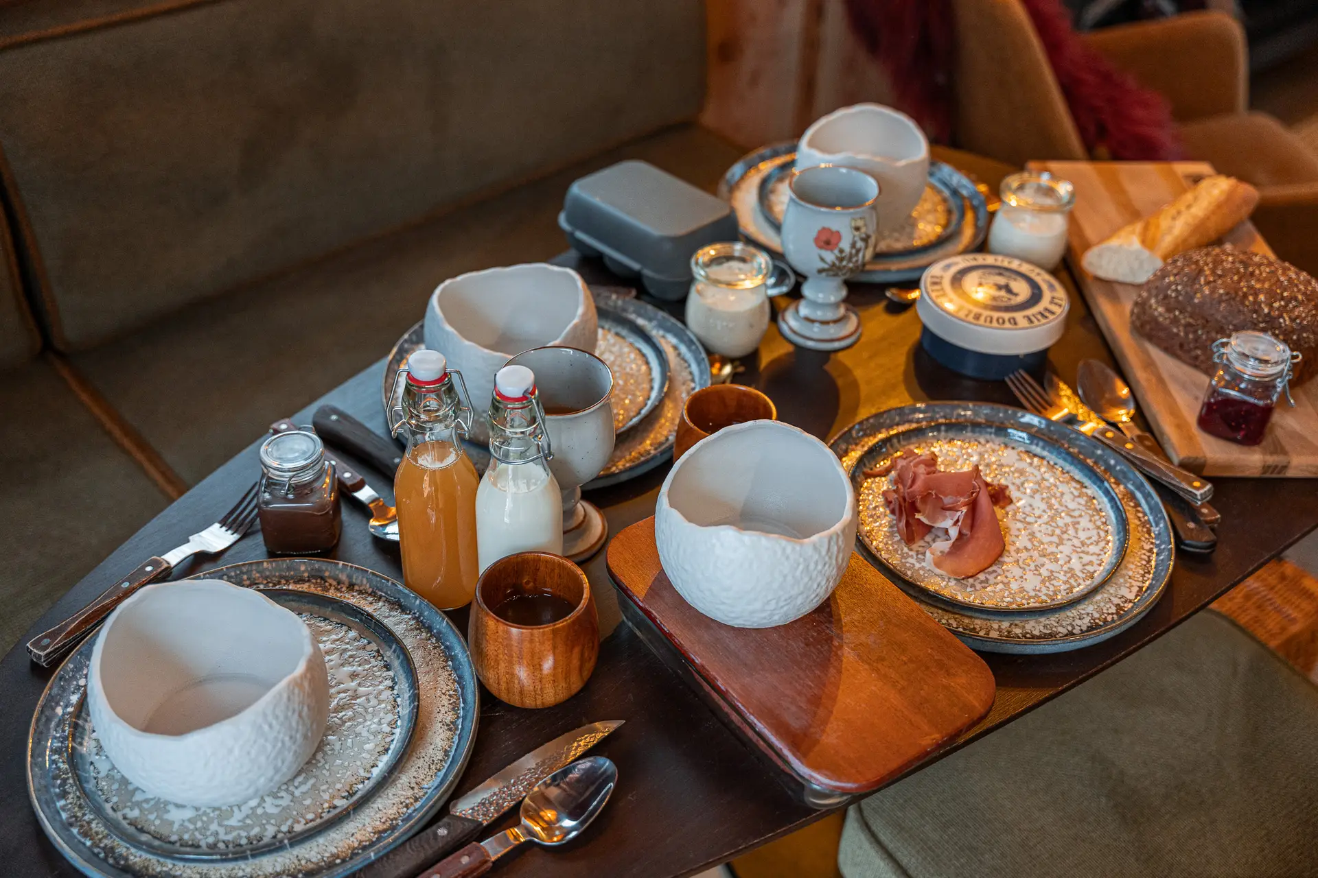 Panier petit-déjeuner locale bio, séjour dans treelodge